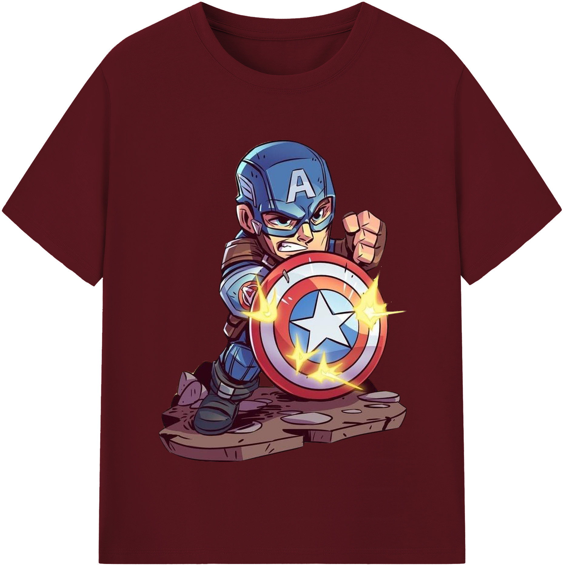 （画像用） アベンジャーズ The Avengers 綿100％半袖Tシャツ（フロントプリント）
